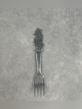 Vintage Walt Disney Donald Duck Youth Fork Bonny Stainless Flatware Japan 5.625”